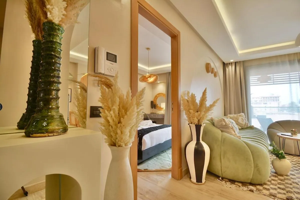 아파트 Central Luxury Quiet Hivernage 2 Balconies With View 마라케시 모로코
