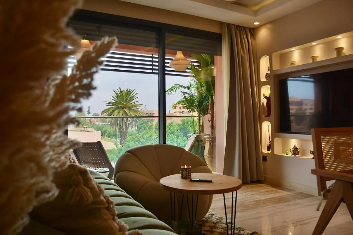Central Luxury Quiet Hivernage 2 Balconies With View 마라케시