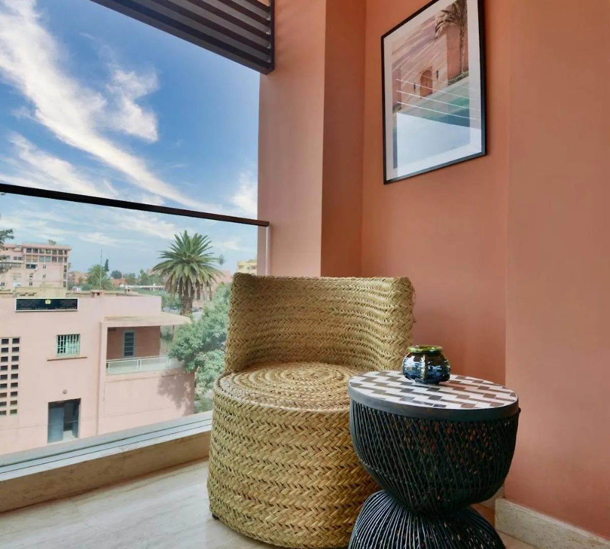 Central Luxury Quiet Hivernage 2 Balconies With View 마라케시 아파트